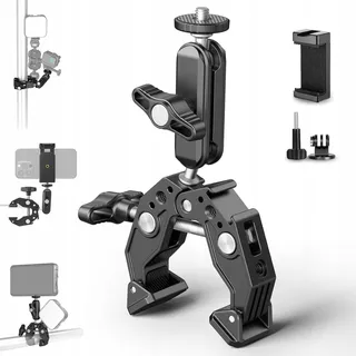 NEEWER Drievoudige Zuignaphouder Auto met Selfiestick en GoPro Houders — miniatuur 10