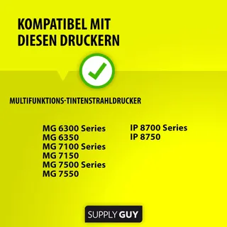 SUPPLY GUY 5 Inktpatronen Met Chip Compatibel Canon CLI-551 Grijs Pixma — miniatuur 2