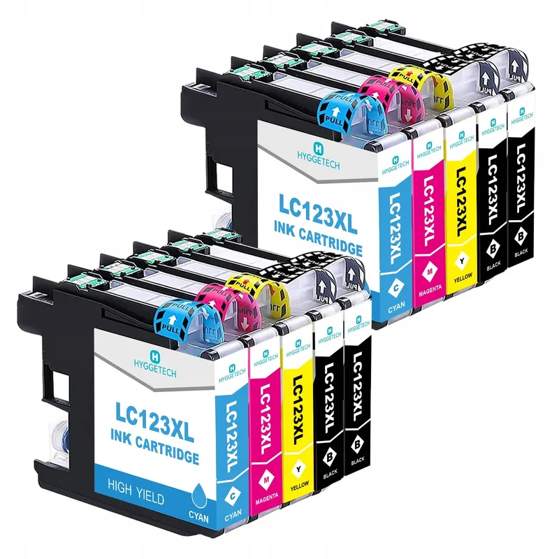 HYGGETECH 10x Inktcartridges LC123XL Brother DCP MFC — foto 1