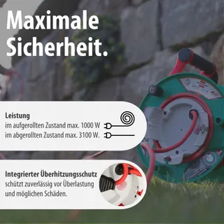 BRENNENSTUHL Garant Tuinkabelhaspel 25m IP44 Voor Grasmaaier Buiten — miniatuur 5