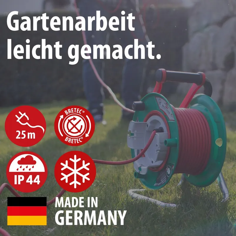 BRENNENSTUHL Garant Tuinkabelhaspel 25m IP44 Voor Grasmaaier Buiten — foto 2
