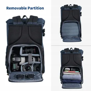 K&F CONCEPT Fotorugzak 20L Waterdicht Voor Camera En Laptop 15,6" — miniatuur 6