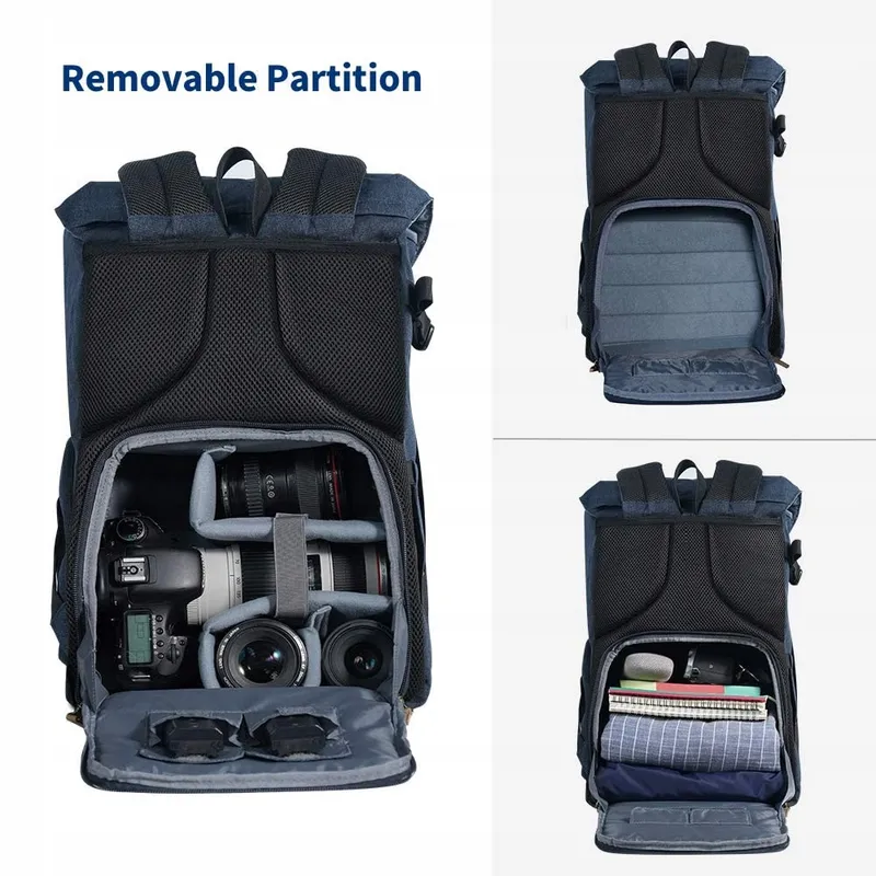 K&F CONCEPT Fotorugzak 20L Waterdicht Voor Camera En Laptop 15,6" — foto 6