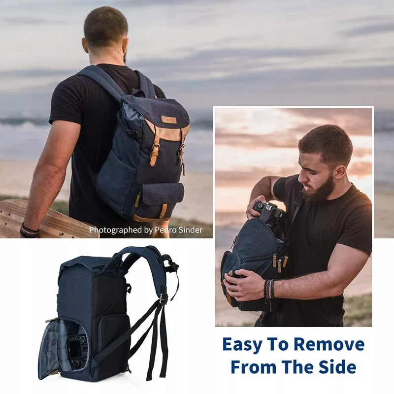 K&F CONCEPT Fotorugzak 20L Waterdicht Voor Camera En Laptop 15,6" — foto 3