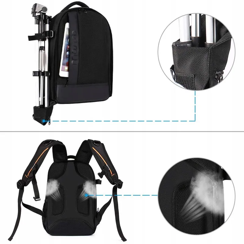 MOSISO Camerarugzak DSLR SLR Systeemcamera Modulaire Inzetstukken — foto 3
