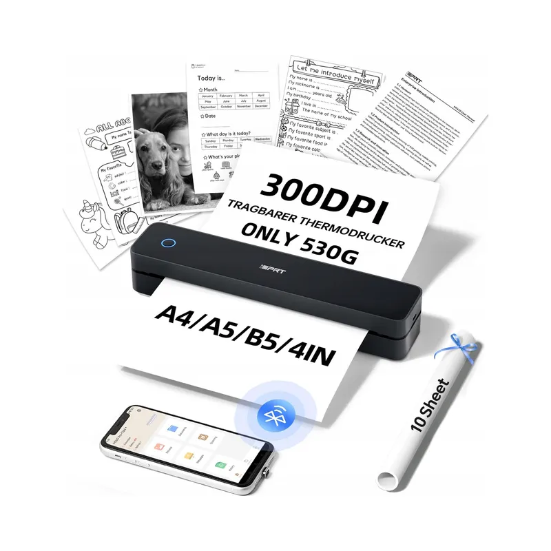 IDPRT MT610 Draagbare Thermische Printer Bluetooth iOS Android Laptop — foto 8