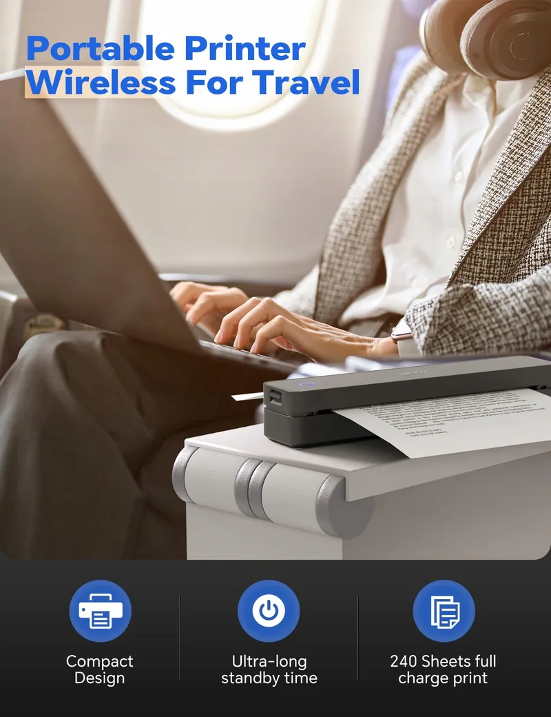 IDPRT MT610 Draagbare Thermische Printer Bluetooth iOS Android Laptop — foto 3