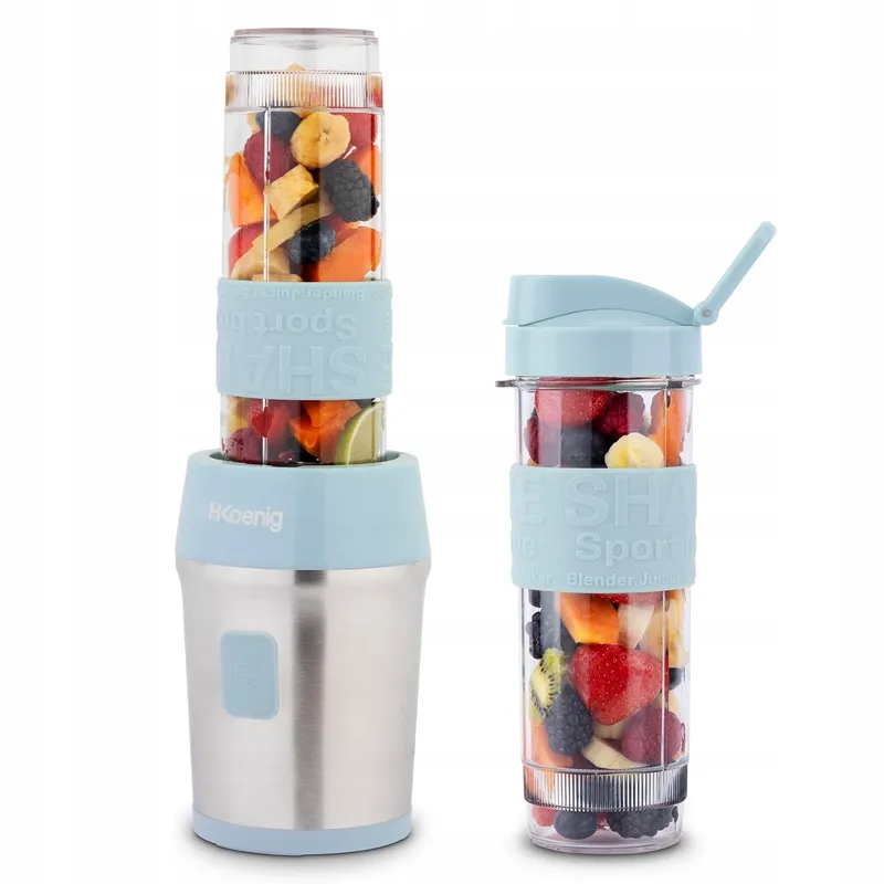 H.KOENIG SMOO16 Mini Blender 570ml 300W BPA-Vrij Blauw — foto 2