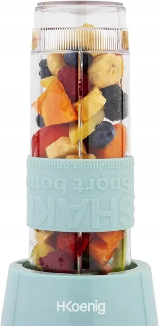 H.KOENIG SMOO16 Mini Blender 570ml 300W BPA-Vrij Blauw — miniatuur 4