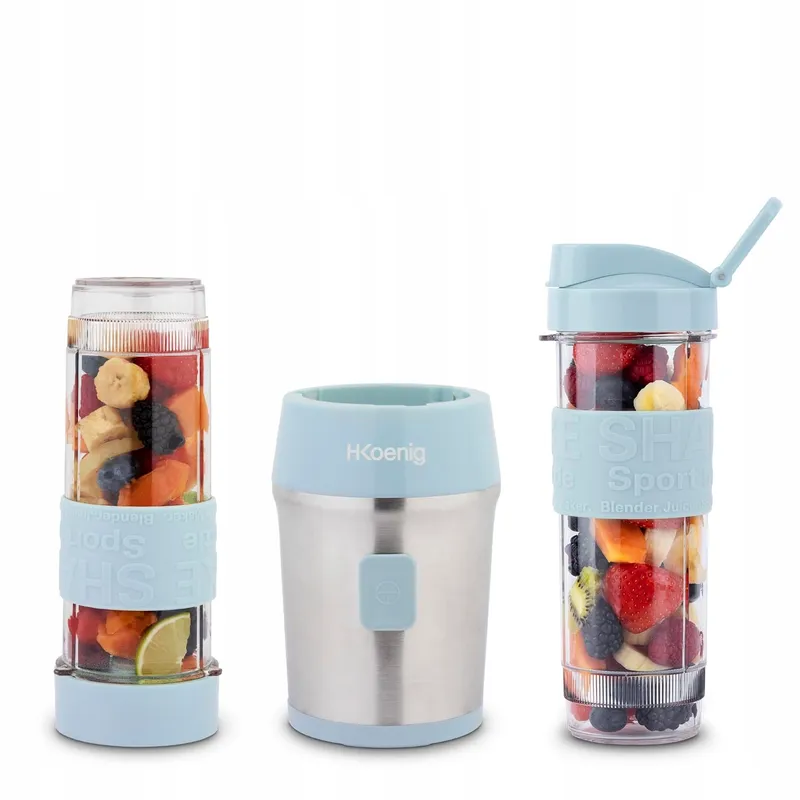 H.KOENIG SMOO16 Mini Blender 570ml 300W BPA-Vrij Blauw — foto 5
