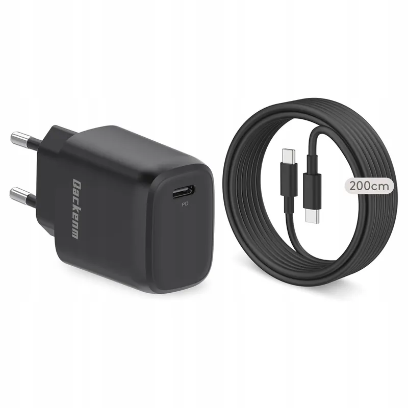 QACKENM USB-C Oplader 25W 2M Kabel Galaxy S24 S23 S22 S21 — foto 1