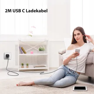 QACKENM USB-C Oplader 25W 2M Kabel Galaxy S24 S23 S22 S21 — miniatuur 5