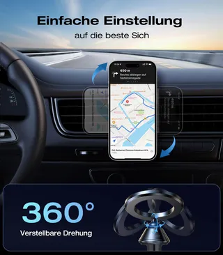 VICSEED Magnetische Autohouder Metalen Clip Voor iPhone Android — miniatuur 5