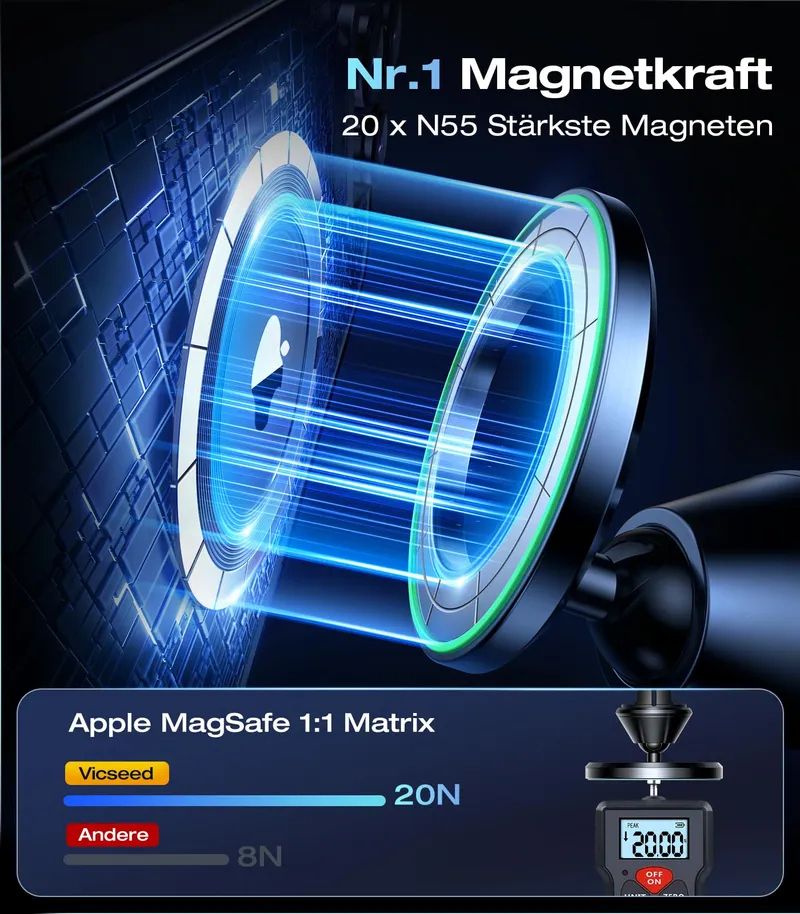 VICSEED Magnetische Autohouder Metalen Clip Voor iPhone Android — foto 8