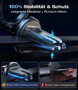 VICSEED Magnetische Autohouder Metalen Clip Voor iPhone Android — miniatuur 4