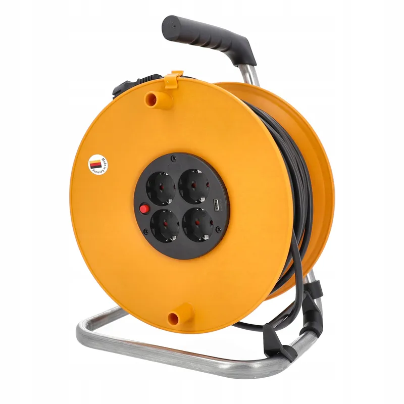AS SCHWABE Kabelhaspel 50m 4 Stopcontacten 230V 16A — foto 1
