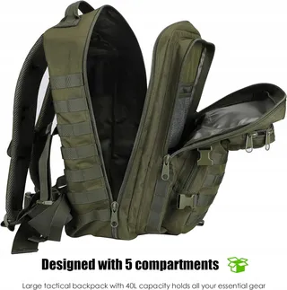 PROCASE Tactische Rugzak 40L Militair Grote Capaciteit Wandelen Camping — miniatuur 4