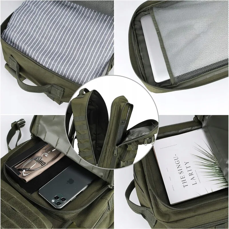 PROCASE Tactische Rugzak 40L Militair Grote Capaciteit Wandelen Camping — foto 5