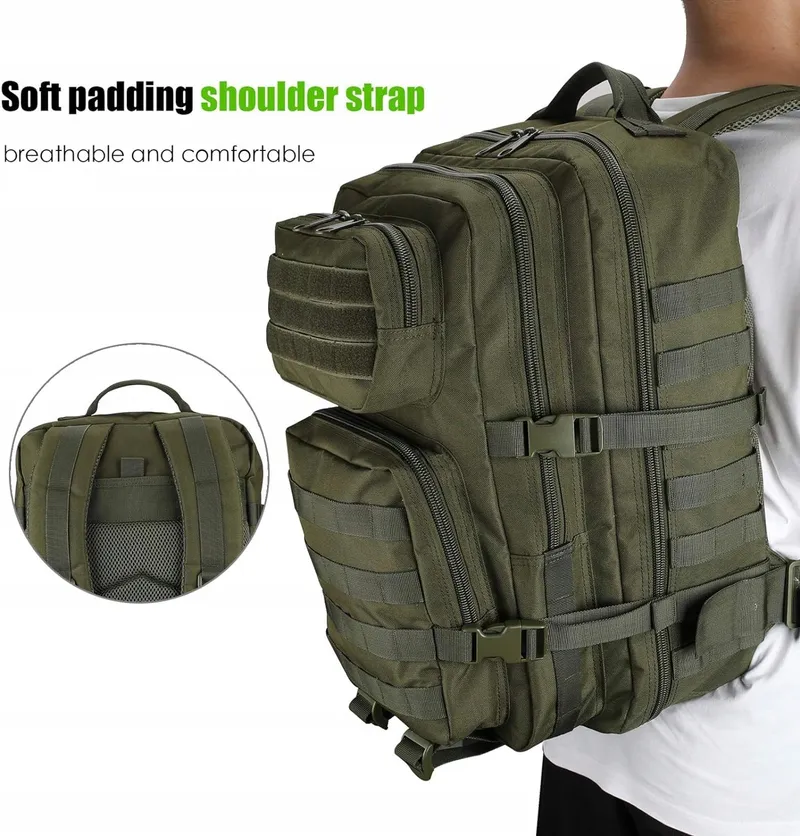PROCASE Tactische Rugzak 40L Militair Grote Capaciteit Wandelen Camping — foto 6