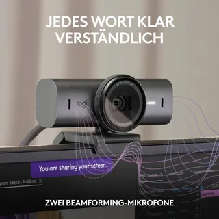 LOGITECH MX Brio 4K Ultra HD Webcam USB-C Ruisonderdrukking — miniatuur 4