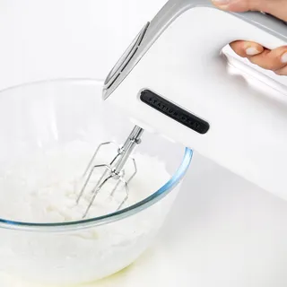 TAURUS Deegmixer 300W 5 Snelheden Turbo BPA-Vrij Wit Grijs — miniatuur 8
