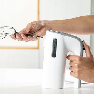 TAURUS Deegmixer 300W 5 Snelheden Turbo BPA-Vrij Wit Grijs — miniatuur 6