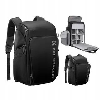 K&F CONCEPT Camera Rugzak 25L Met Laptopvak 16 Inch — miniatuur 1