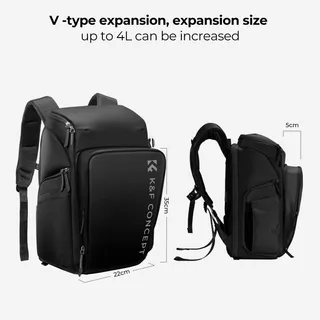 K&F CONCEPT Camera Rugzak 25L Met Laptopvak 16 Inch — miniatuur 6