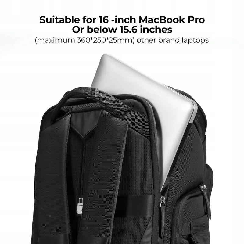 K&F CONCEPT Camera Rugzak 25L Met Laptopvak 16 Inch — foto 7