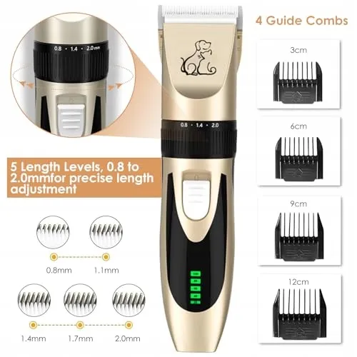 UNIPAMPA Tondeuse Hond Kat Elektrisch Draadloos — foto 2