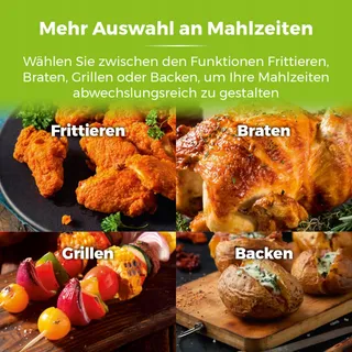 TOWER Airfryer 4,3L 1500W Familie Timer 60 Minuten — miniatuur 6