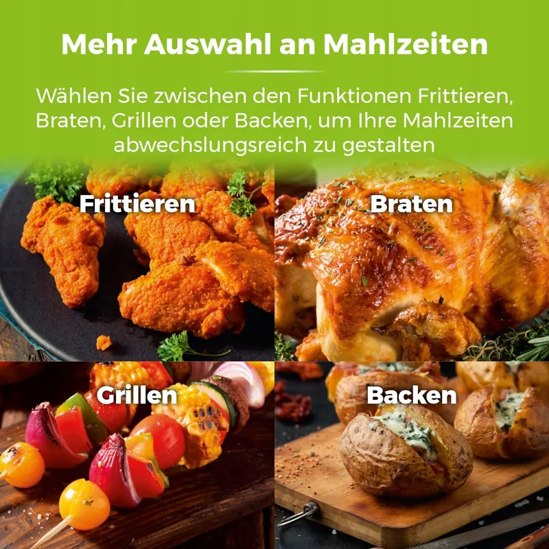 TOWER Airfryer 4,3L 1500W Familie Timer 60 Minuten — foto 6
