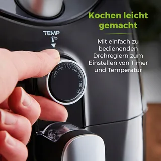 TOWER Airfryer 4,3L 1500W Familie Timer 60 Minuten — miniatuur 8
