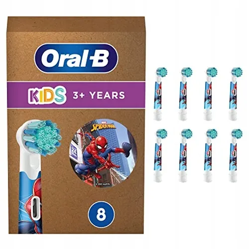 ORAL-B Spiderman Opzetborstels Kinderen 8 Stuks — foto 1