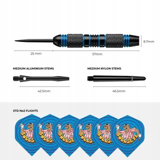 BULLSEYE Messing Darts Stalen Punt Geschenkset 2 Sets — miniatuur 3