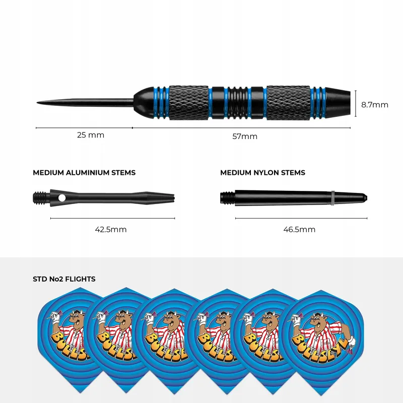 BULLSEYE Messing Darts Stalen Punt Geschenkset 2 Sets — foto 3