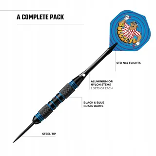 BULLSEYE Messing Darts Stalen Punt Geschenkset 2 Sets — miniatuur 2