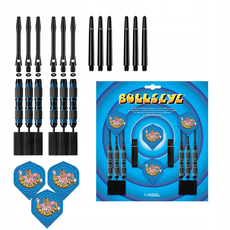 BULLSEYE Messing Darts Stalen Punt Geschenkset 2 Sets — foto 4