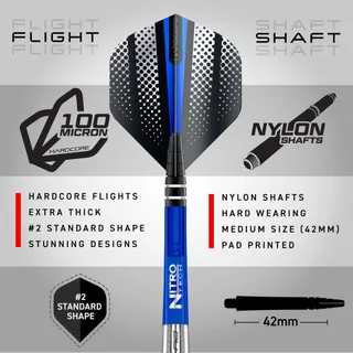 RED DRAGON Razor Edge 18g Softip Tungsten Dartset Professioneel — miniatuur 3