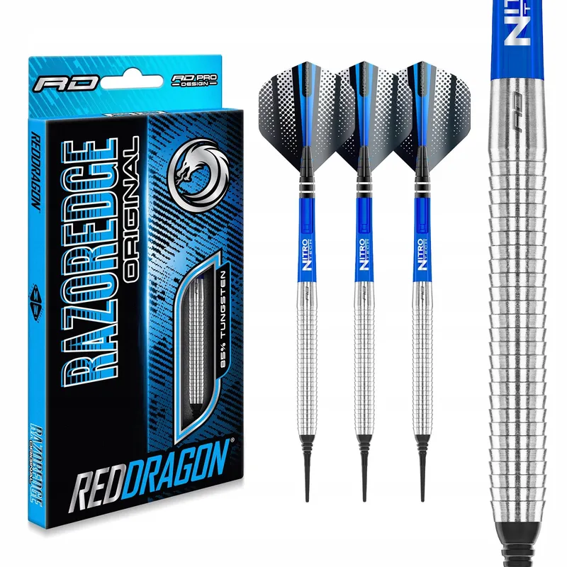 RED DRAGON Razor Edge 18g Softip Tungsten Dartset Professioneel — foto 1