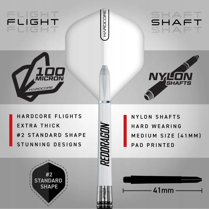 RED DRAGON Pegasus Steeltip Wolfraam Dartset 30g Accessoires — foto 3