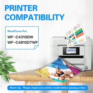 SANCTINK 408L Compatibele Inkt Voor Workforce Pro Printers 4 Stuks — miniatuur 2