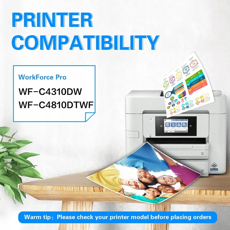 SANCTINK 408L Compatibele Inkt Voor Workforce Pro Printers 4 Stuks — foto 2