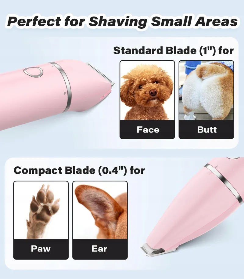 CASFUY Stille Draadloze Trimmer Poten Honden Katten USB — foto 6