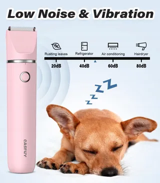 CASFUY Stille Draadloze Trimmer Poten Honden Katten USB — miniatuur 4