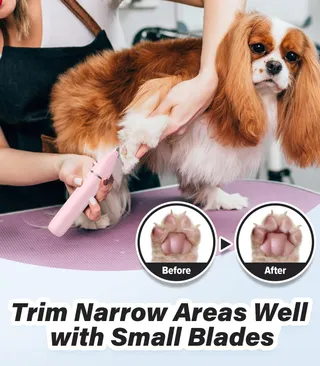 CASFUY Stille Draadloze Trimmer Poten Honden Katten USB — miniatuur 2