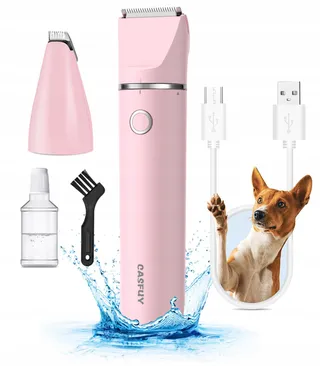 CASFUY Stille Draadloze Trimmer Poten Honden Katten USB — miniatuur 1