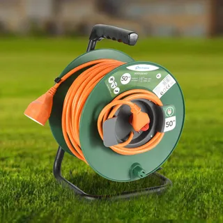 ELECTRALINE Tuinkabelhaspel 50m Universeel 3x15mm Oranje Groen — miniatuur 4