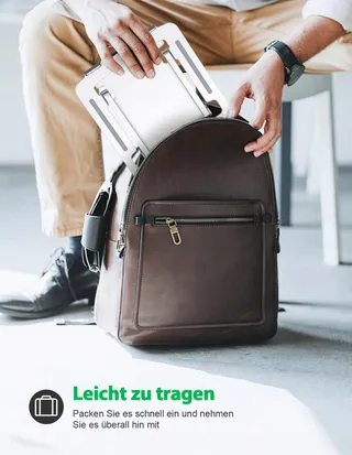 GLANGEH Laptopstandaard Aluminium Ergonomisch Verstelbaar 10-16 Inch — miniatuur 4