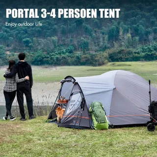 PORTAL Koepeltent 3-4 Personen Waterdicht 4000mm Camping — miniatuur 2